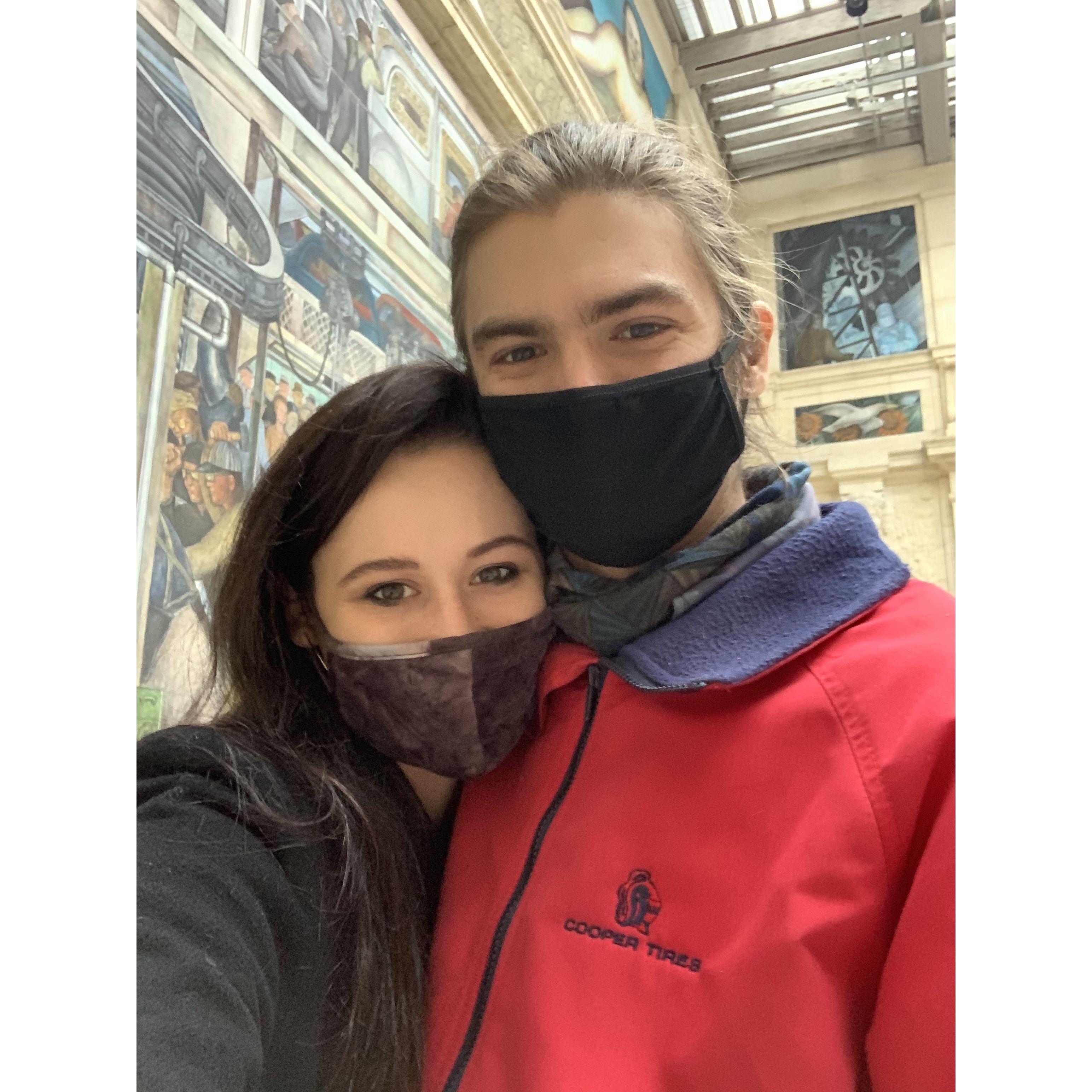 At the DIA in Detroit, one of our first visits!