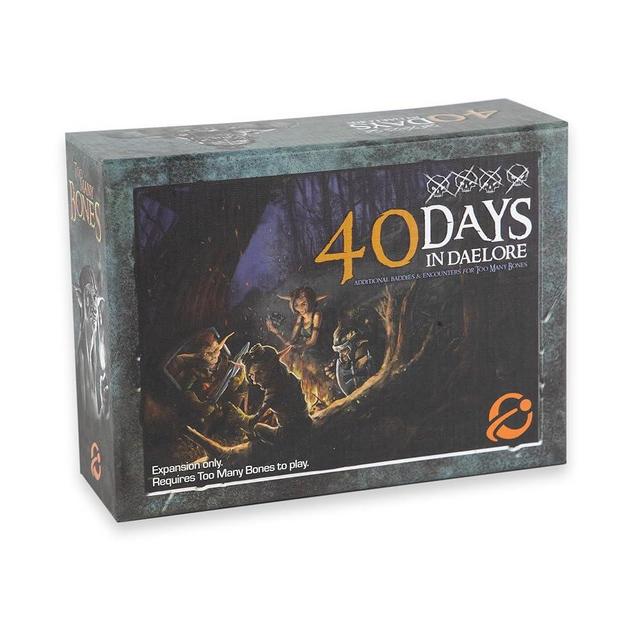 Too Many Bones: 40 Days in Daelore Expansion – Tabletop Dice-Builder Fantasy RPG Game Add-on