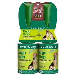 Evercare® Pet Lint Roller 100 Sheet Twin Pack