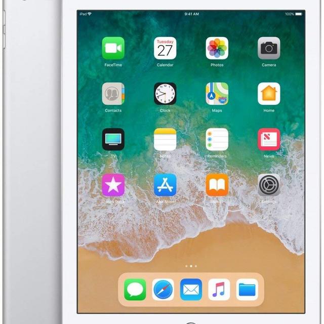 Apple 9.7in iPad (Early 2018, 32GB, Wi-Fi Only, Silver) MR7G2LL/A (Renewed)