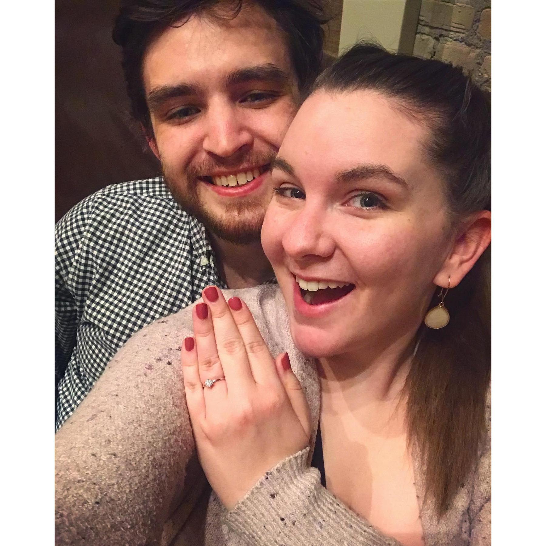 One decent thing to come out of 2020: we got engaged!