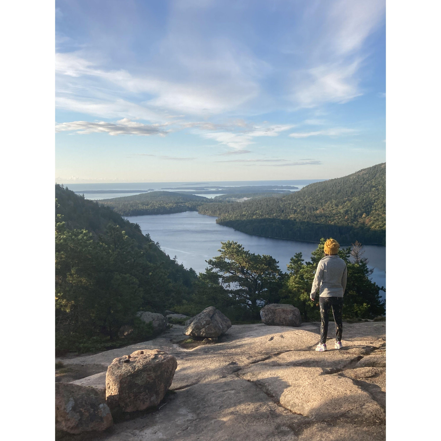 Hiking in Acadia National Park.