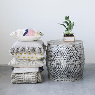 Secret Garden Metal Drum Table/Stool