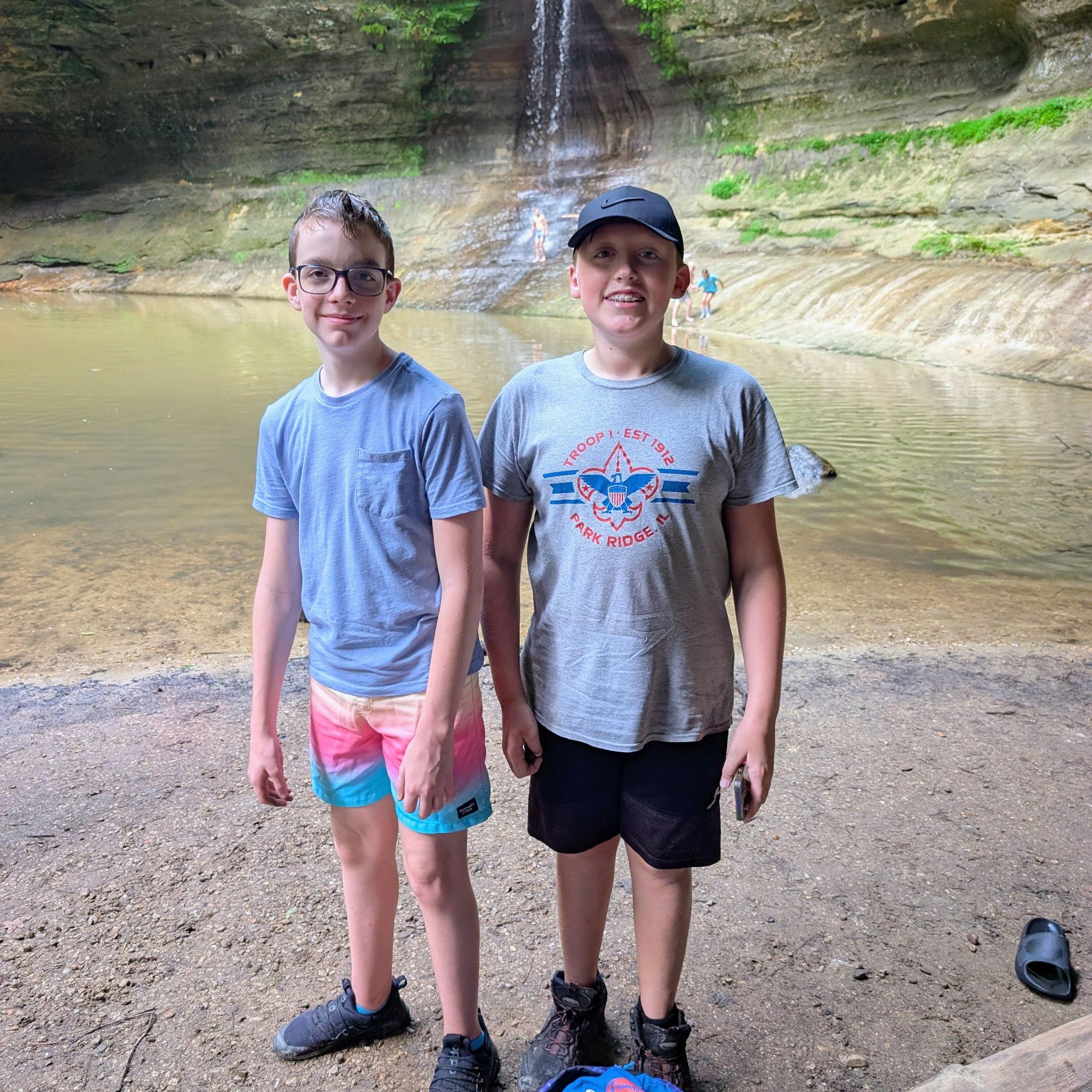 Carter & Landon - our first mini trip with most of the kiddos