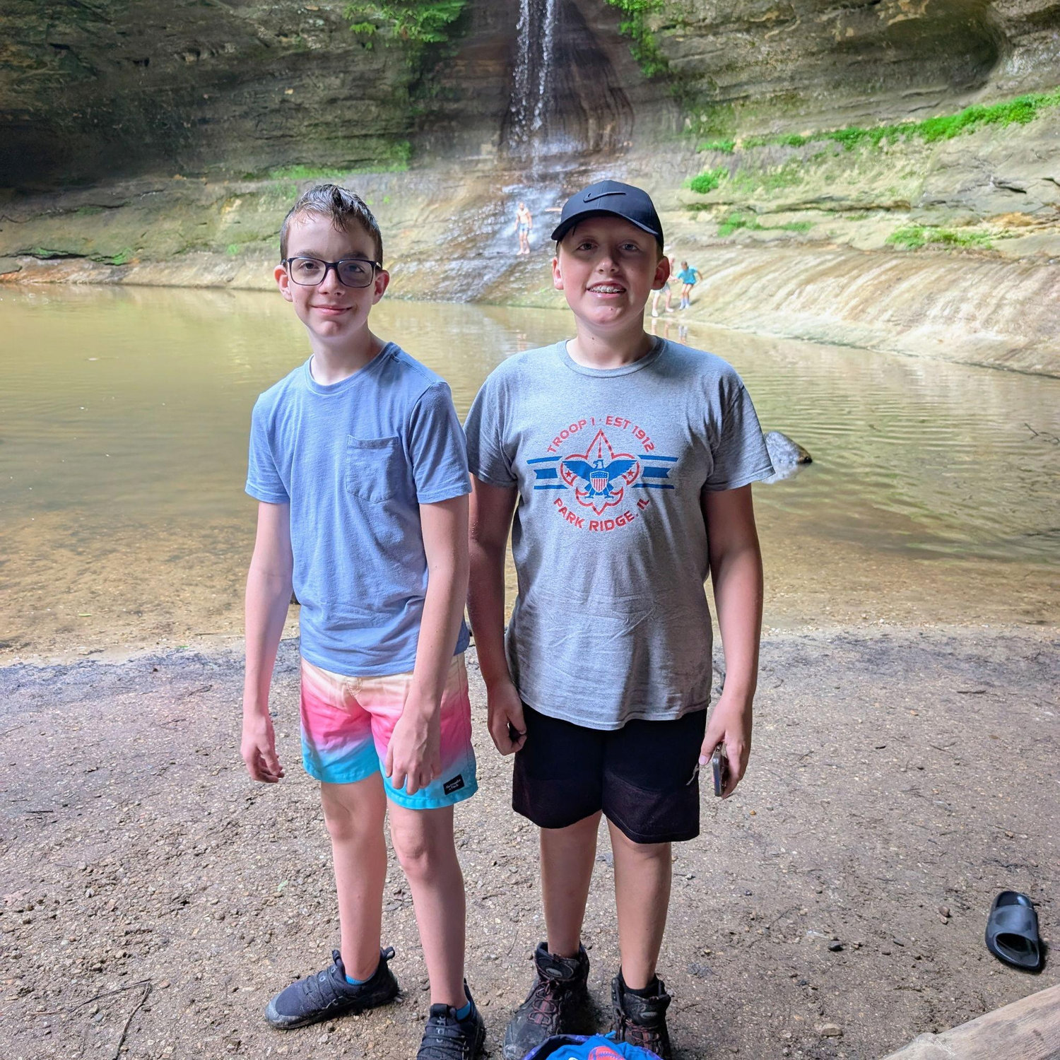 Carter & Landon - our first mini trip with most of the kiddos