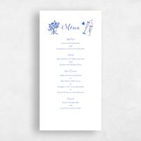 Blue Wedding Menu - Remi