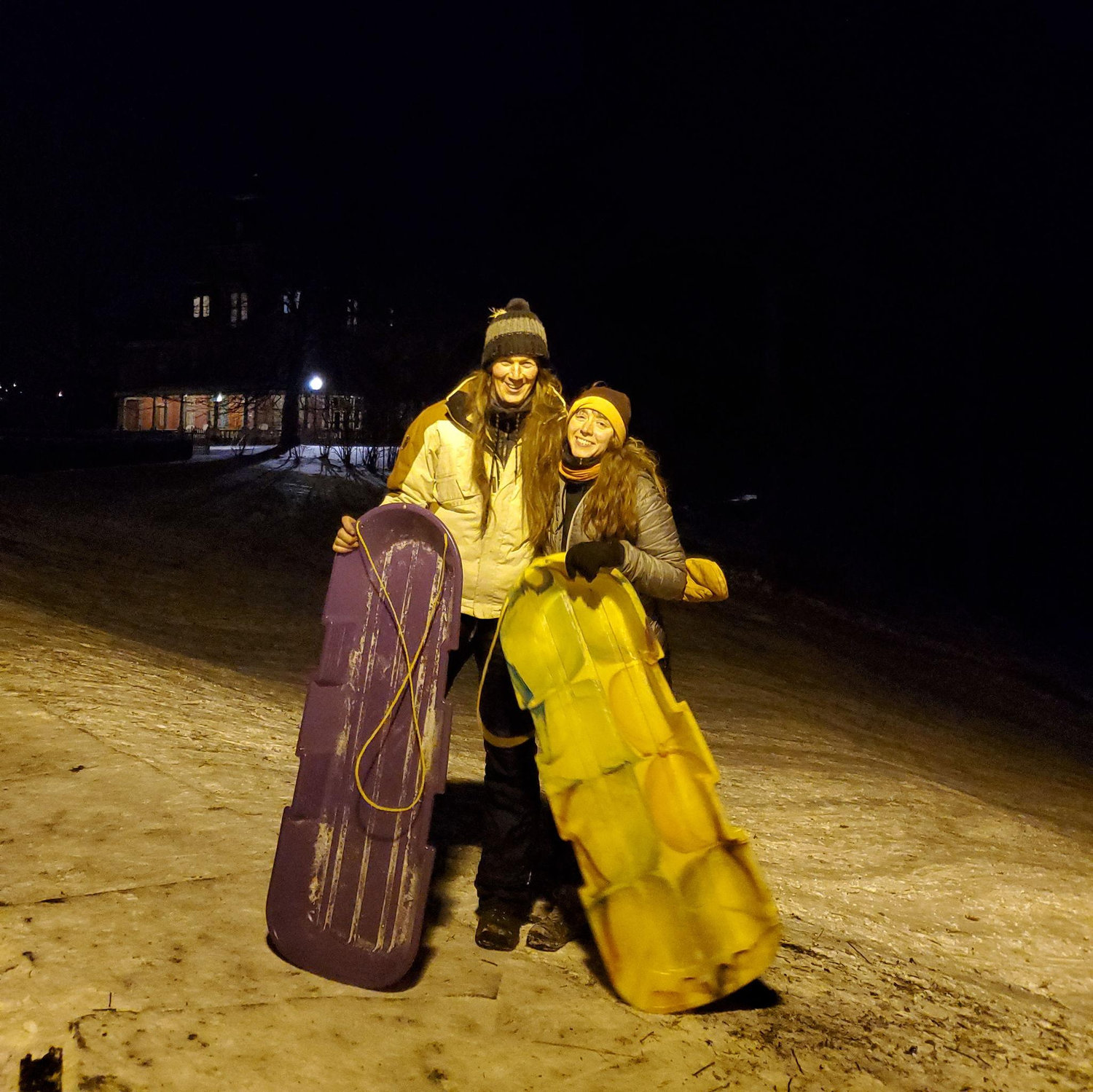 Night sledding together at King's Estate
01.16.2024