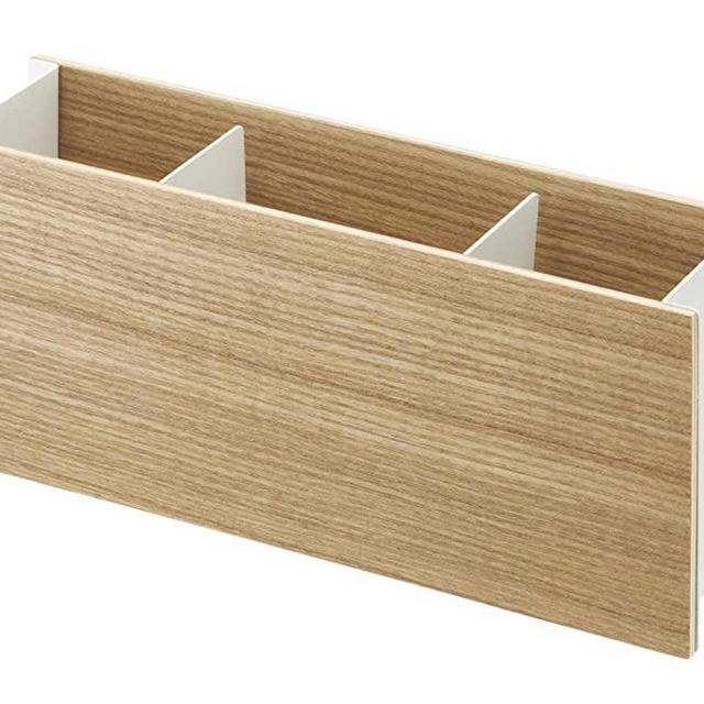 Yamazaki Home Desk Organizer-TV Remote Control and Pen Holder, One Size, Beige