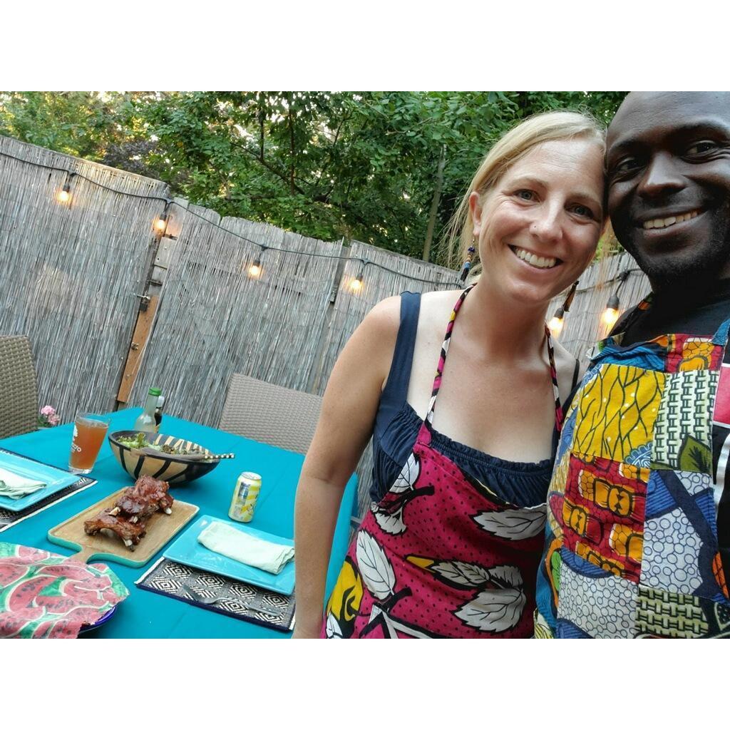 The first time we cooked together we made ribs :)