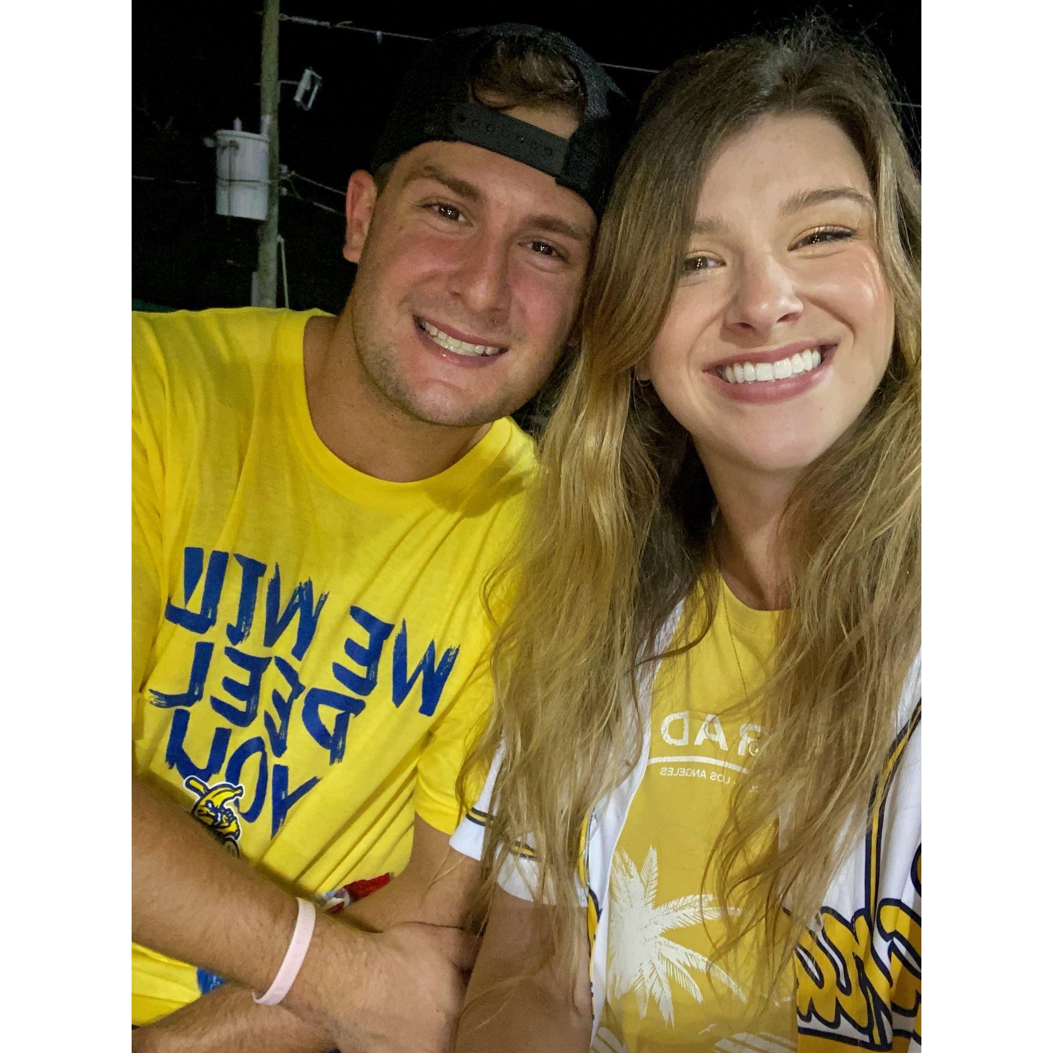 7.22.21 - The day Jake moved to Savannah - and our first Savannah Bananas Game!