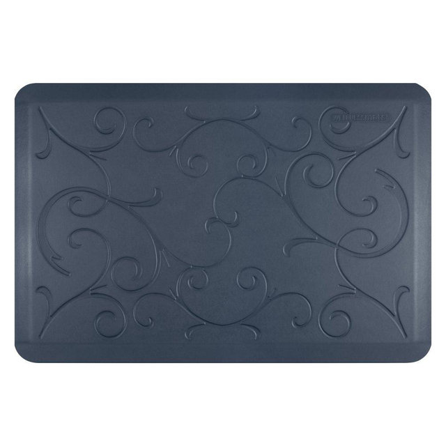 WellnessMats Bella Collection Anti-Fatigue Floor Mat, Polyurethane – Ergonomic Support Pad for Home, Kitchen, Garage, Office Standing Desk – Water Resistant - Made in USA