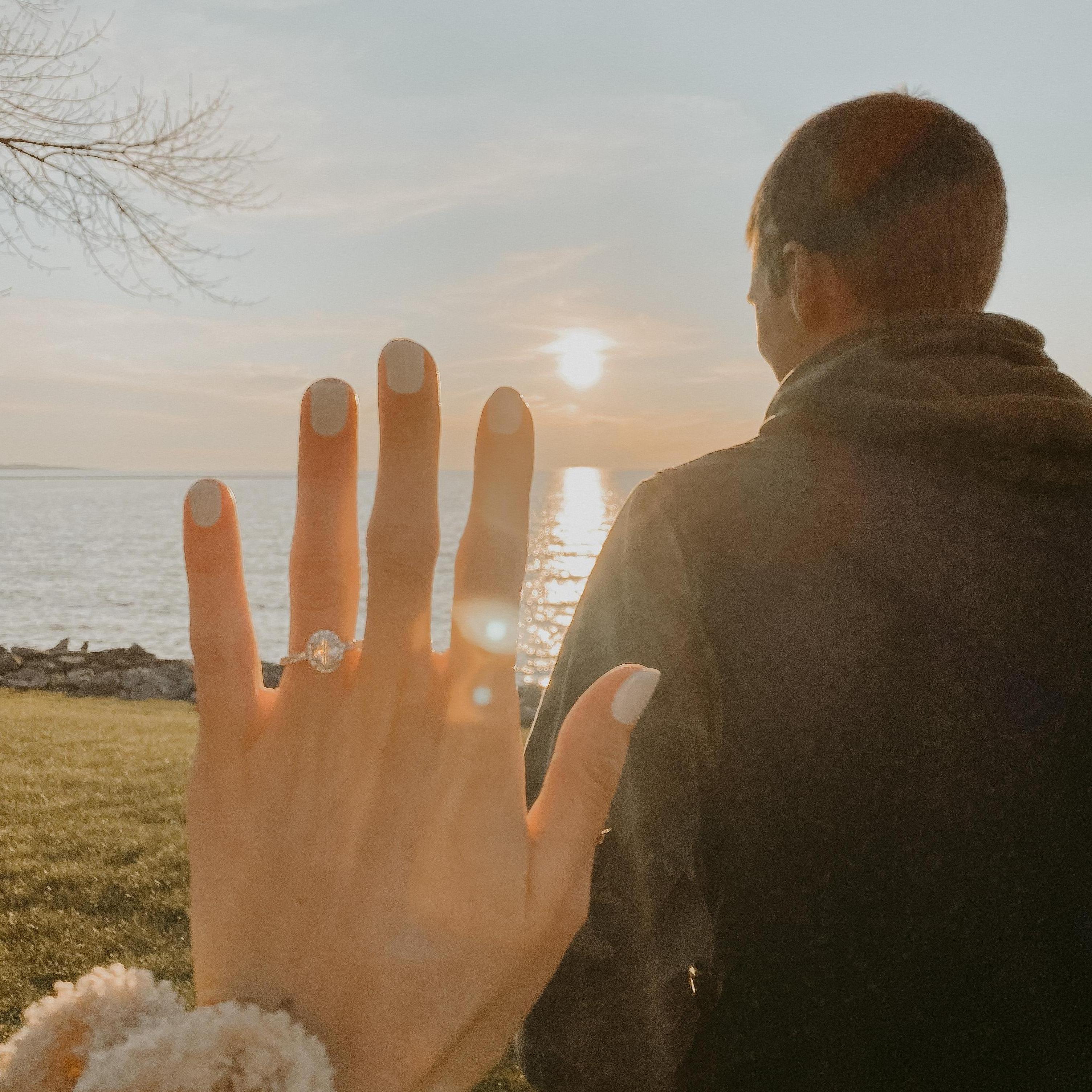 this was taken shortly after peter proposed, 2020