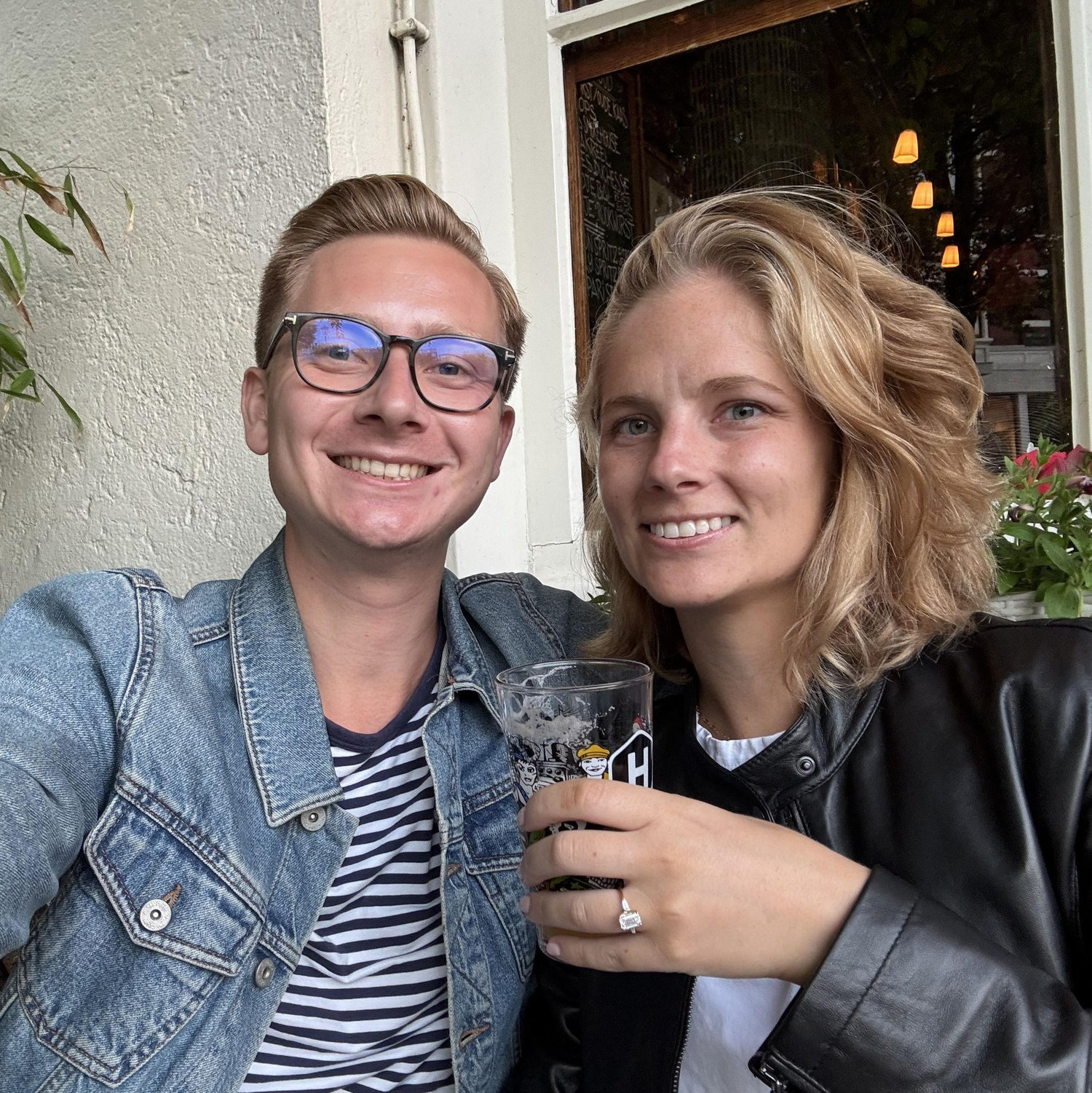 From the bar in Amsterdam we visited so often the bartender asked if we just moved to the city.