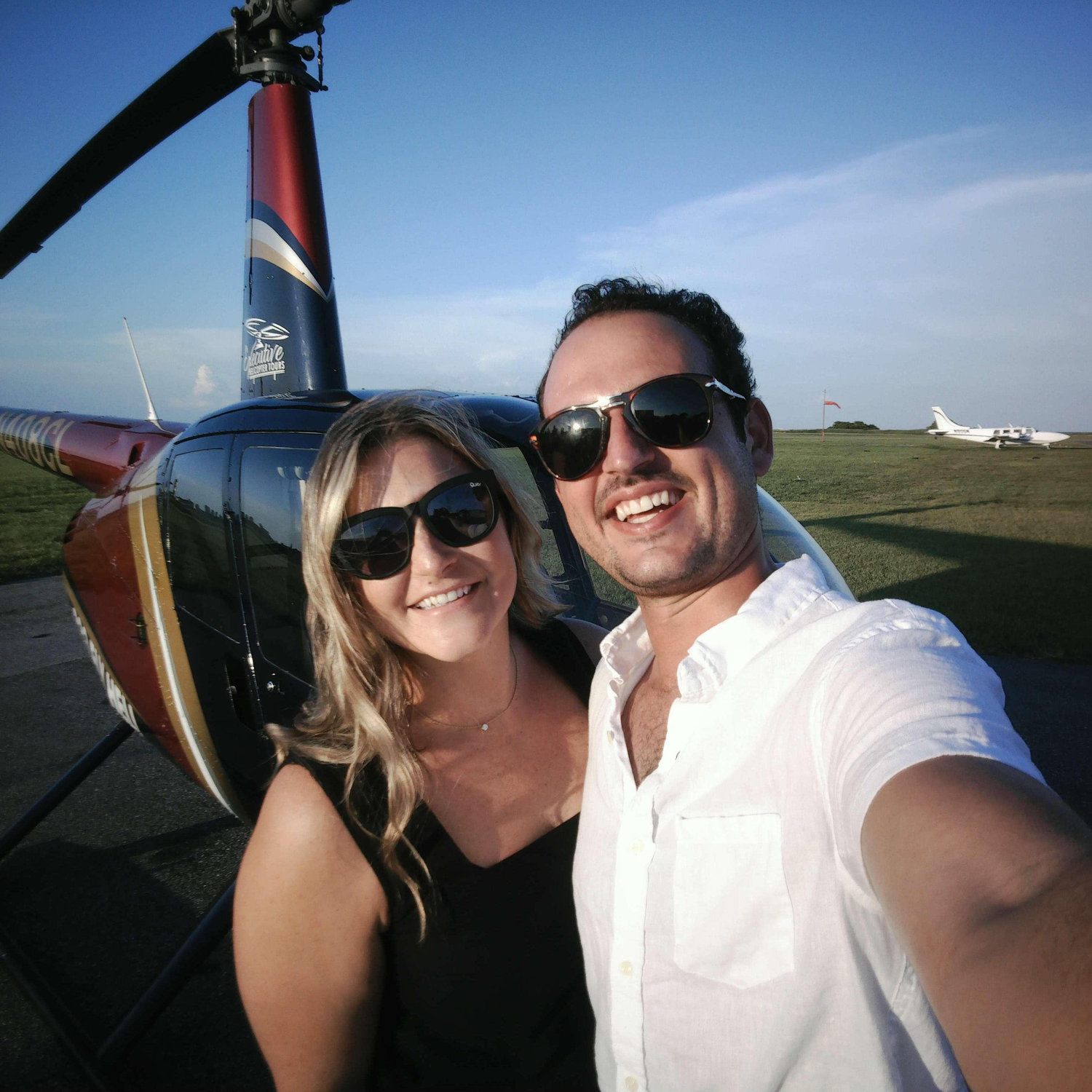 7.4.2023. First Helicopter Date. Daniel surprised Emily with a helicopter tour of St. Pete for her 30th birthday