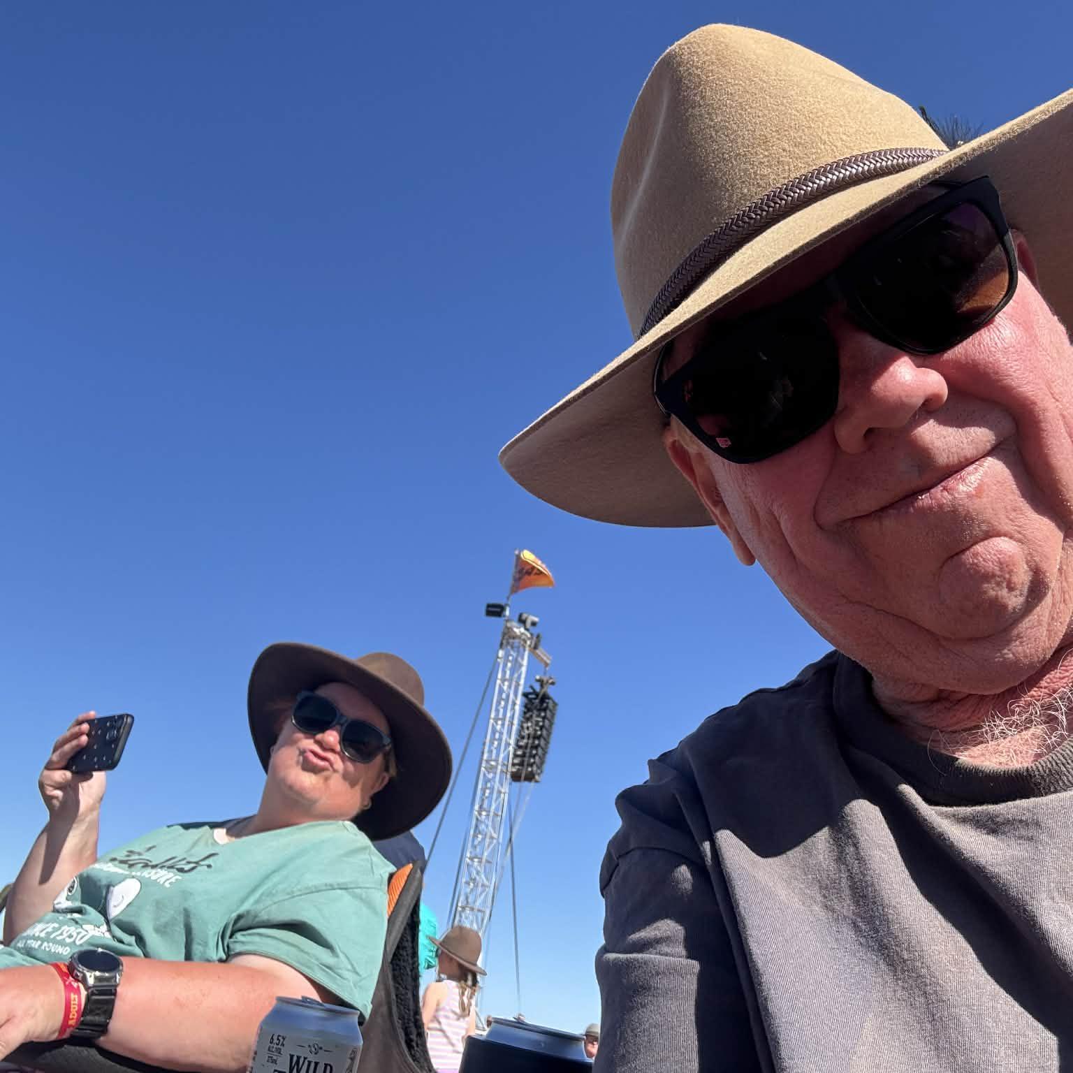 We both share a love of music… especially if it’s live