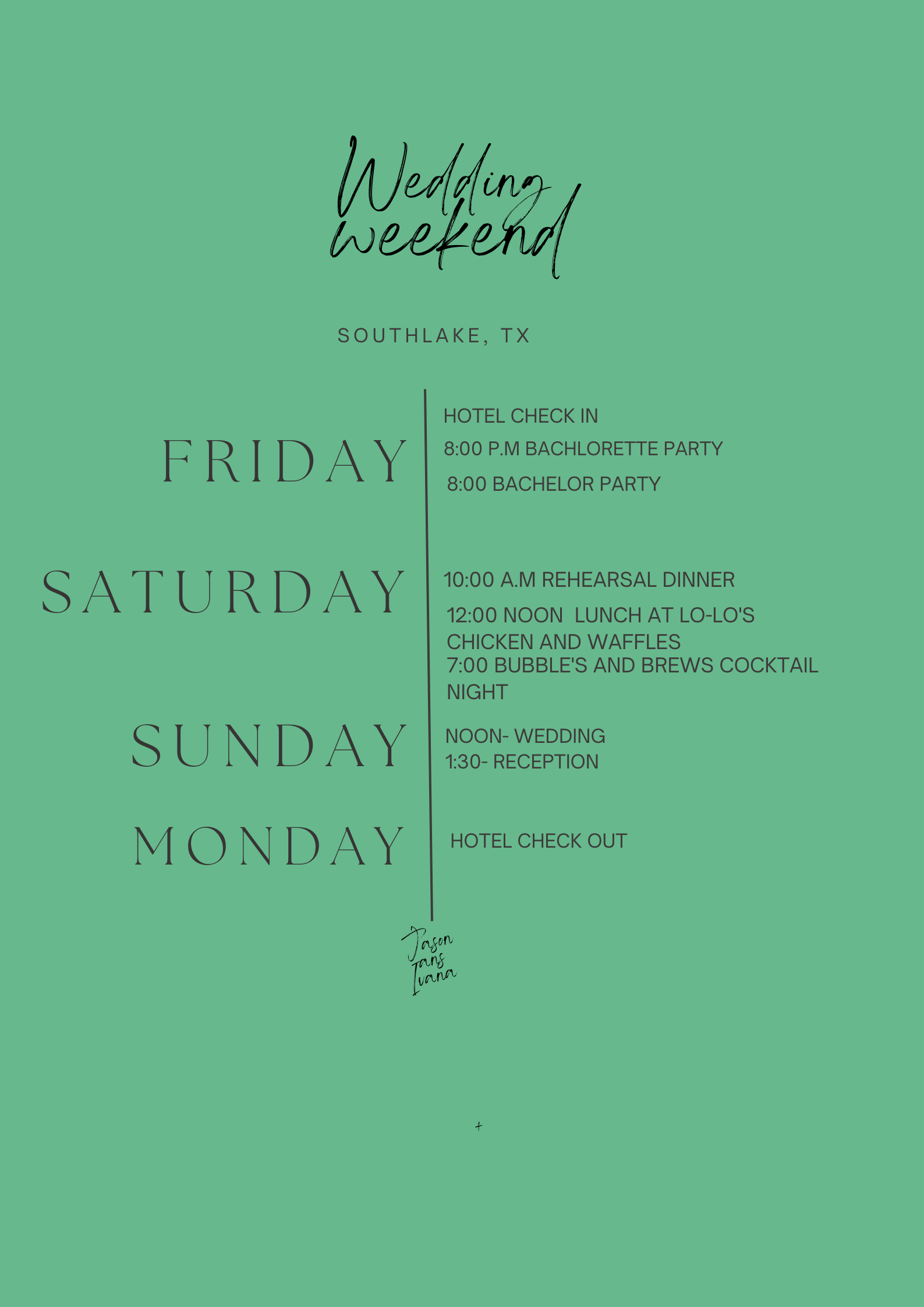 The Wedding Website of Ivana Griffin and Jason Mosley