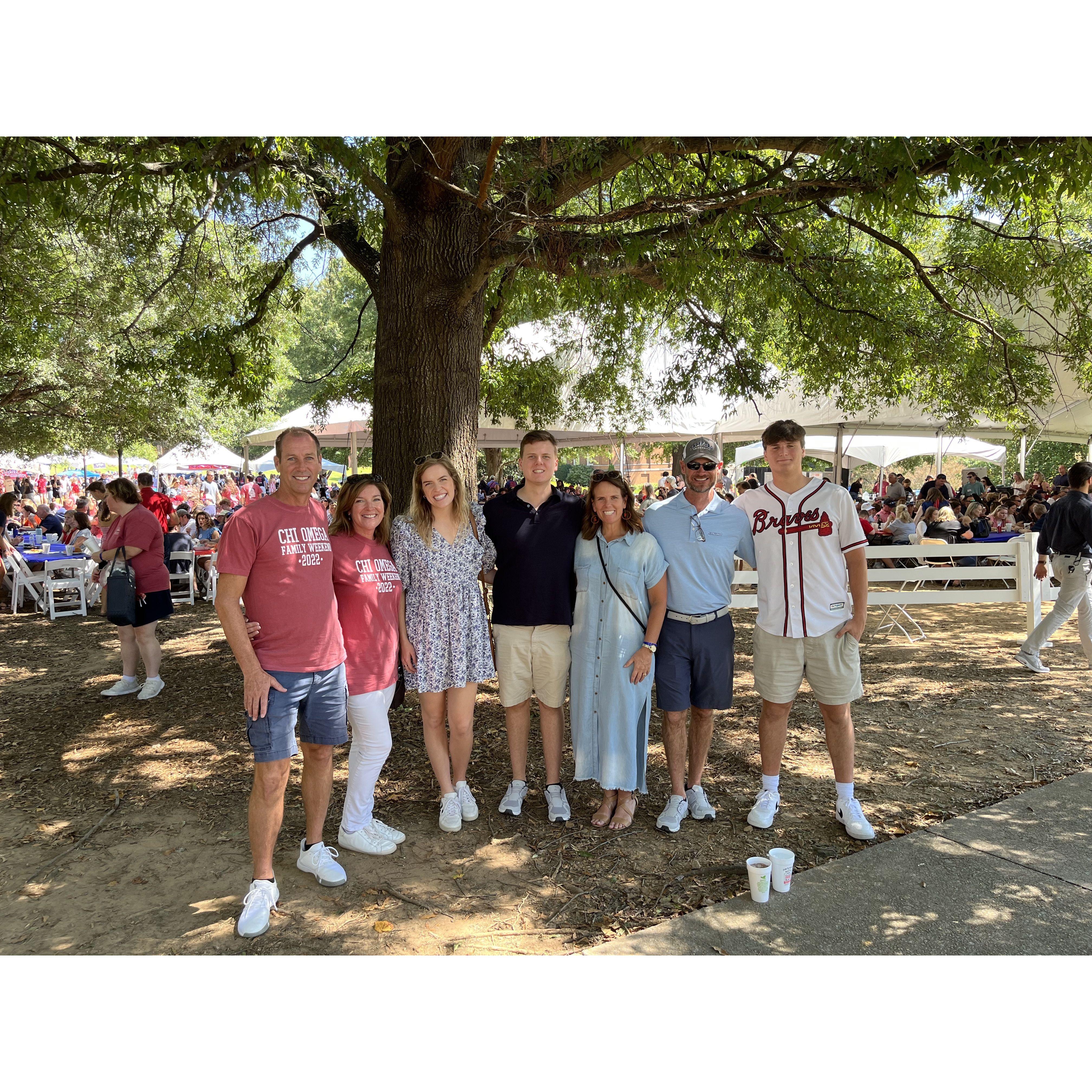 Samford Family Weekend. September 2022
