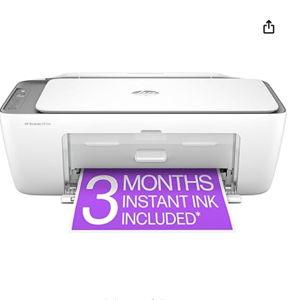 HP DeskJet 2855e Wireless All-in-One Color Inkjet Printer, Scanner, Copier, Best-for-home, 3 months of Instant Ink included, Single-band Wi-Fi connectivity (588S5A)