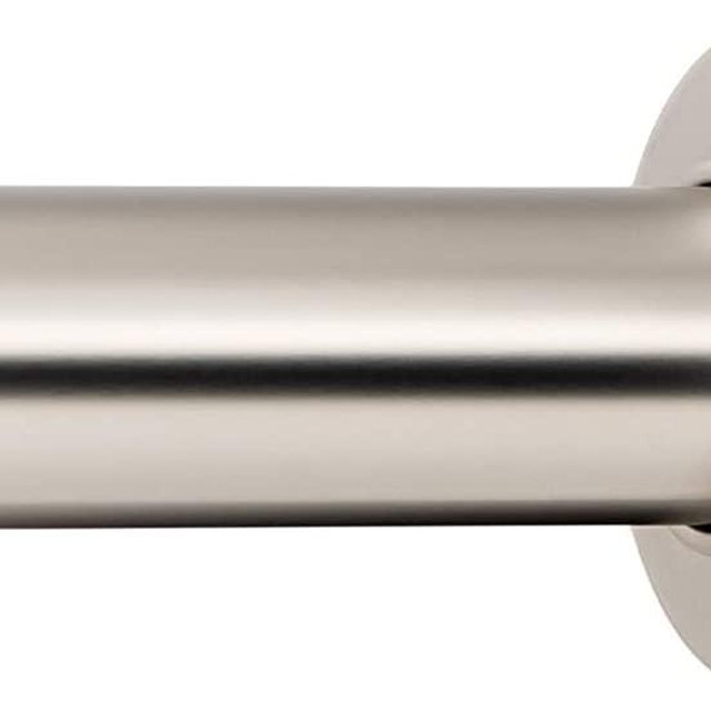 Ivilon Tension Curtain Rod - Spring Tension Rod for Windows or Shower, 24 to 36 Inch. Satin Nickel