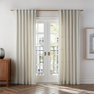 Organic Cotton Sateen Window Curtain Panel