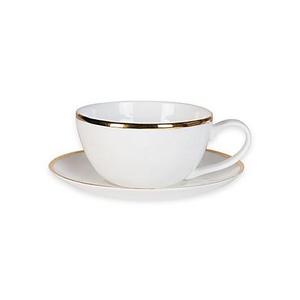 Olivia & Oliver Harper Organic Shape Gold Cup and Saucer