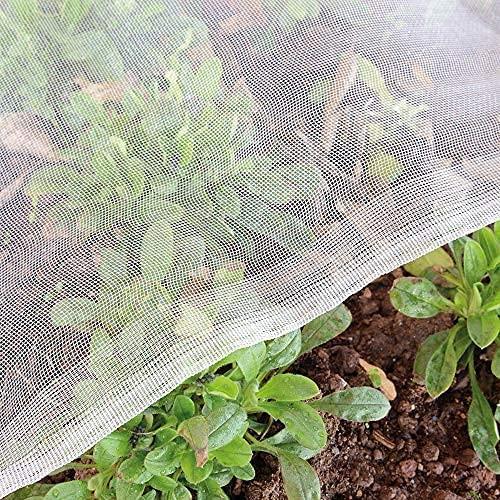 Garden Insect Netting Fine Mesh: 4'x20' Cicada Tree Net Row Cover for Plant Vegetable Butterfly Flower Fruit Silver