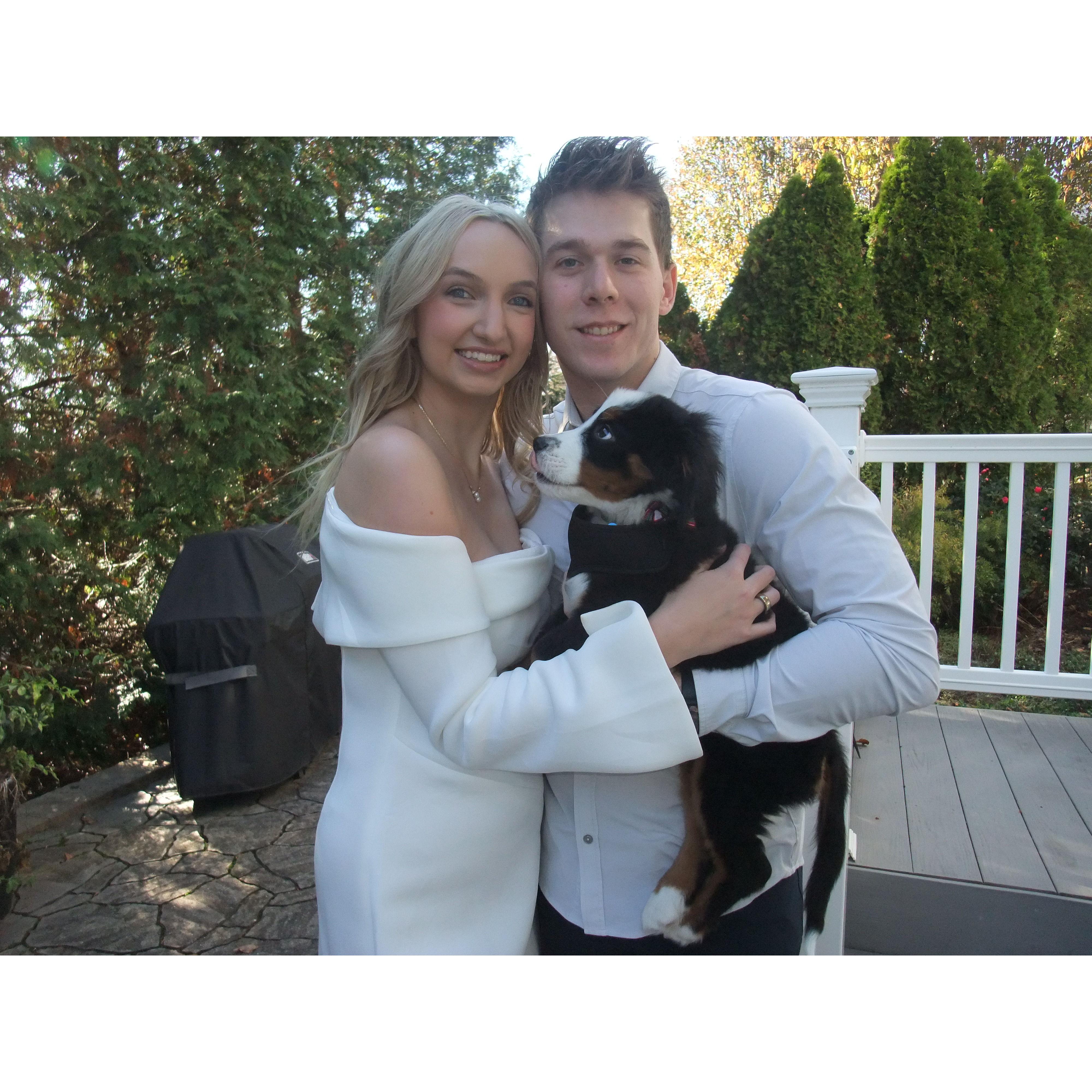First time traveling with our pup Bentley!
