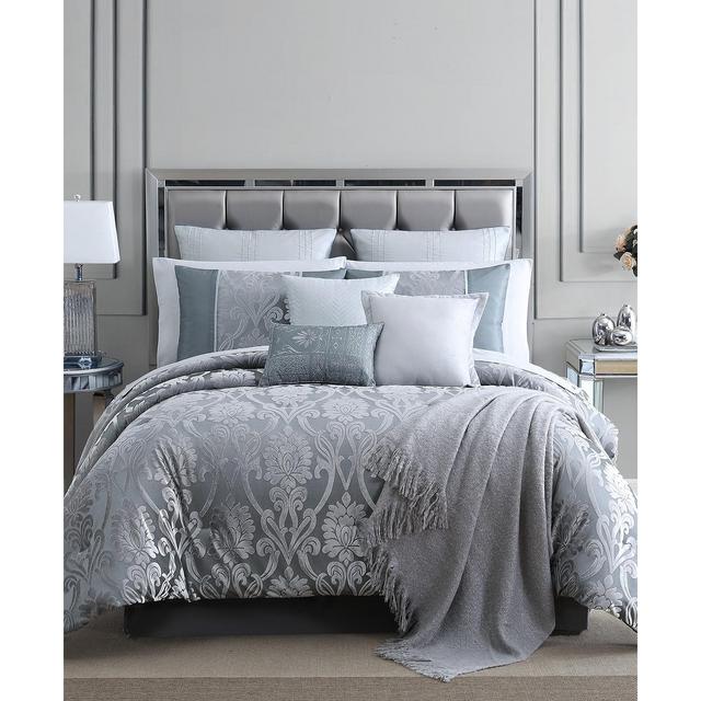 Dorine Gray 14 PC King Comforter Set