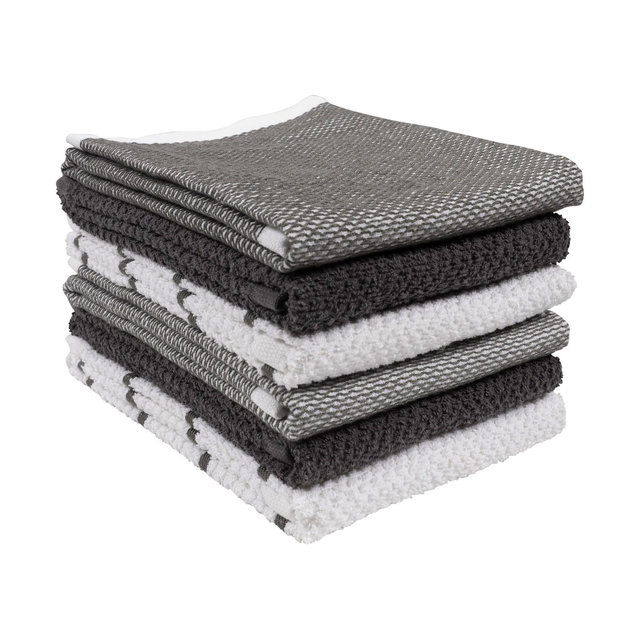 KAF Home Ayesha Curry Mixed Kitchen Towel Set | Set of 6 Terry Towels | Perfect for Spills, Drying Dishes, and Cooking