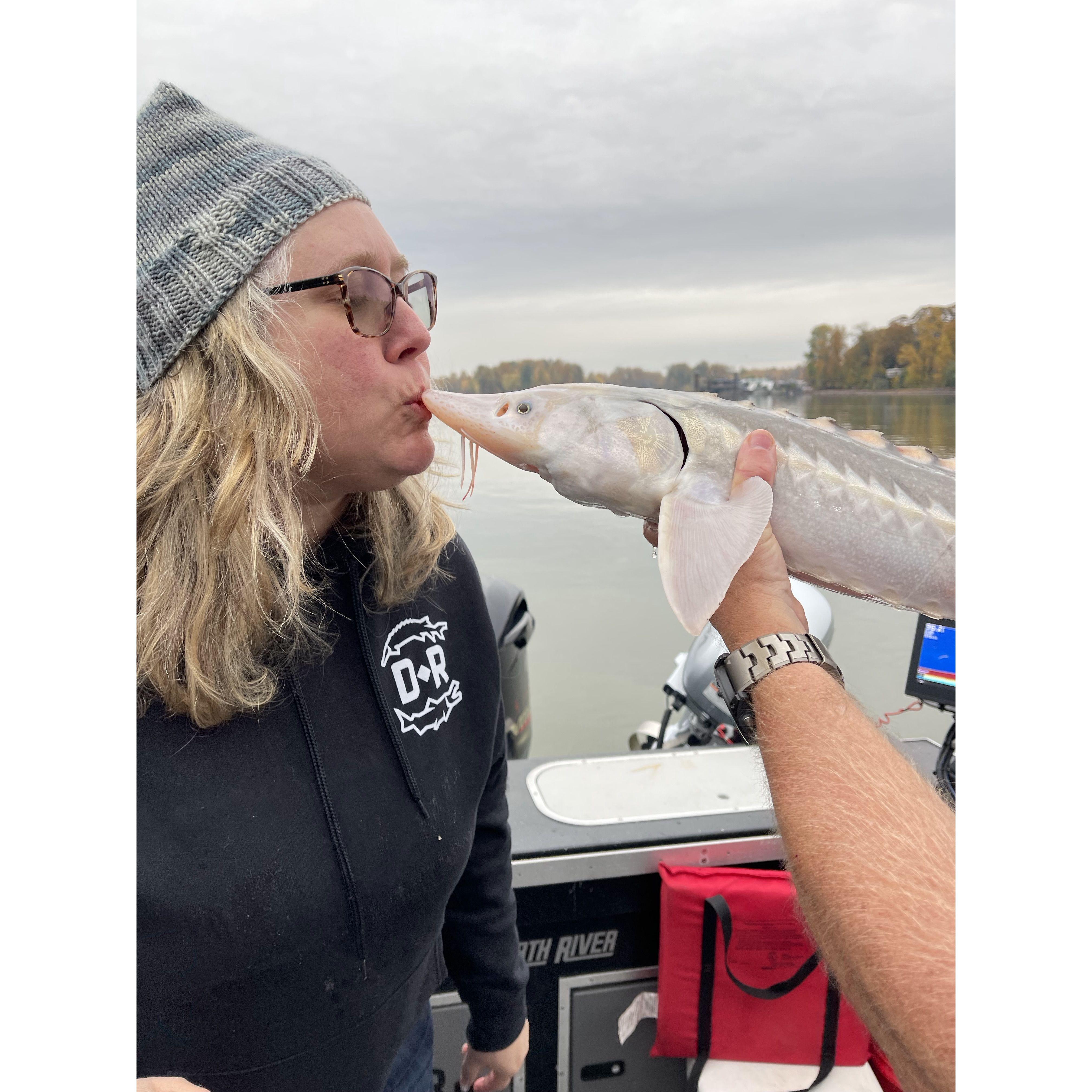 Smooches with Darry, Kae and the fish 2024