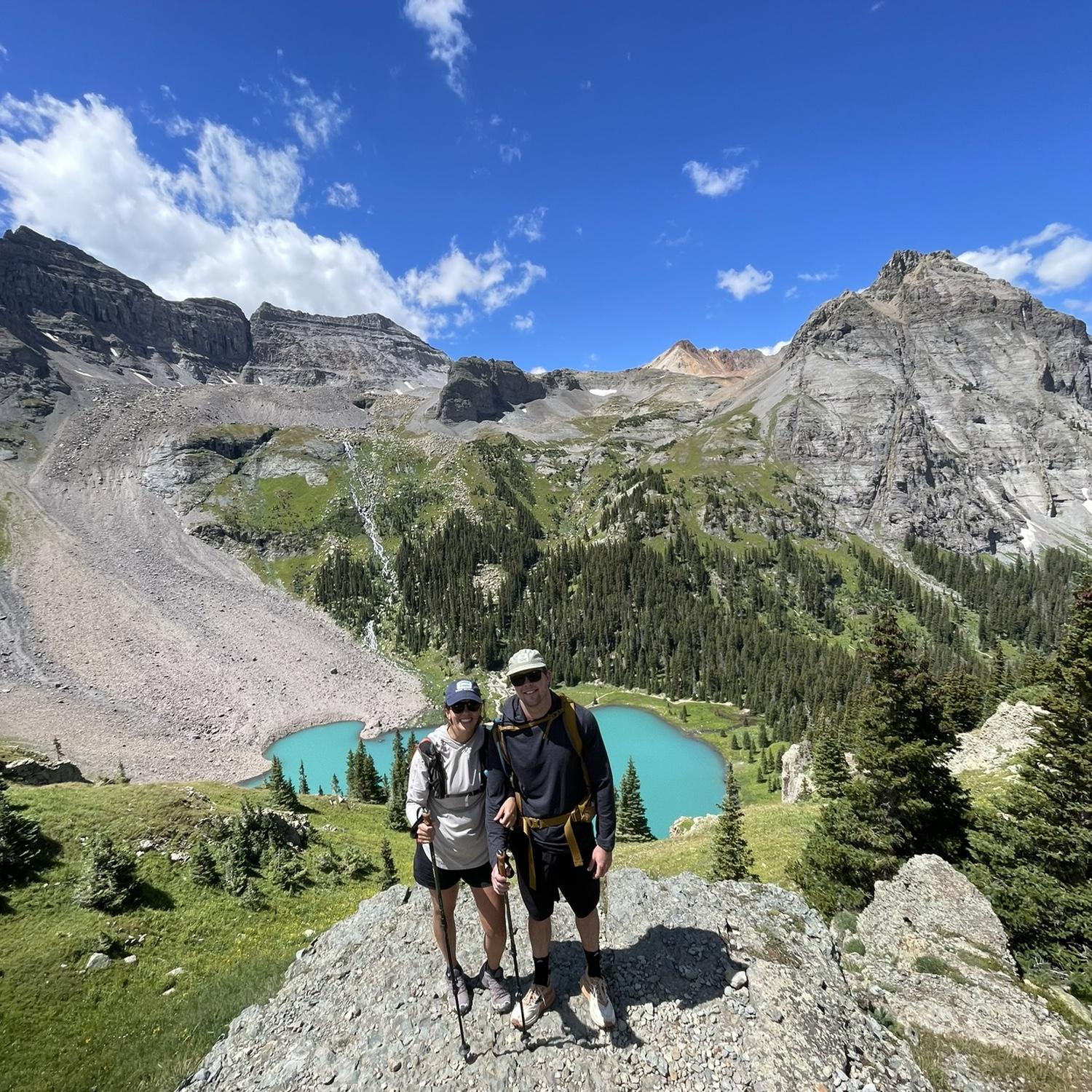Our favorite hike of all time, where we backpacked to Blue Lakes outside of Ouray, CO, and then summited one of Colorado's classic 14ers Mt Sneffels.
