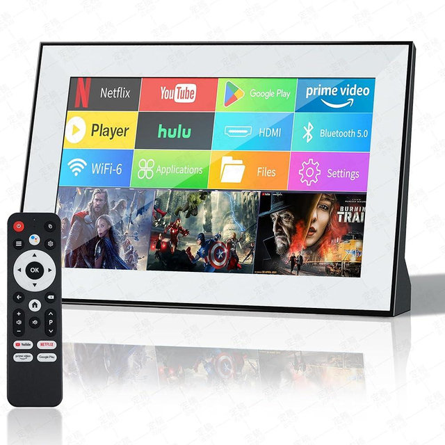 FancyAug Portable TV,Small TV with Touchscreen LCD Monitor,Built in Apps,Support SD,WiFi,Bluetooth,USB, HDMI Input,Mini Smart TV Design for Home, Kitchen, RV, and Travel Use