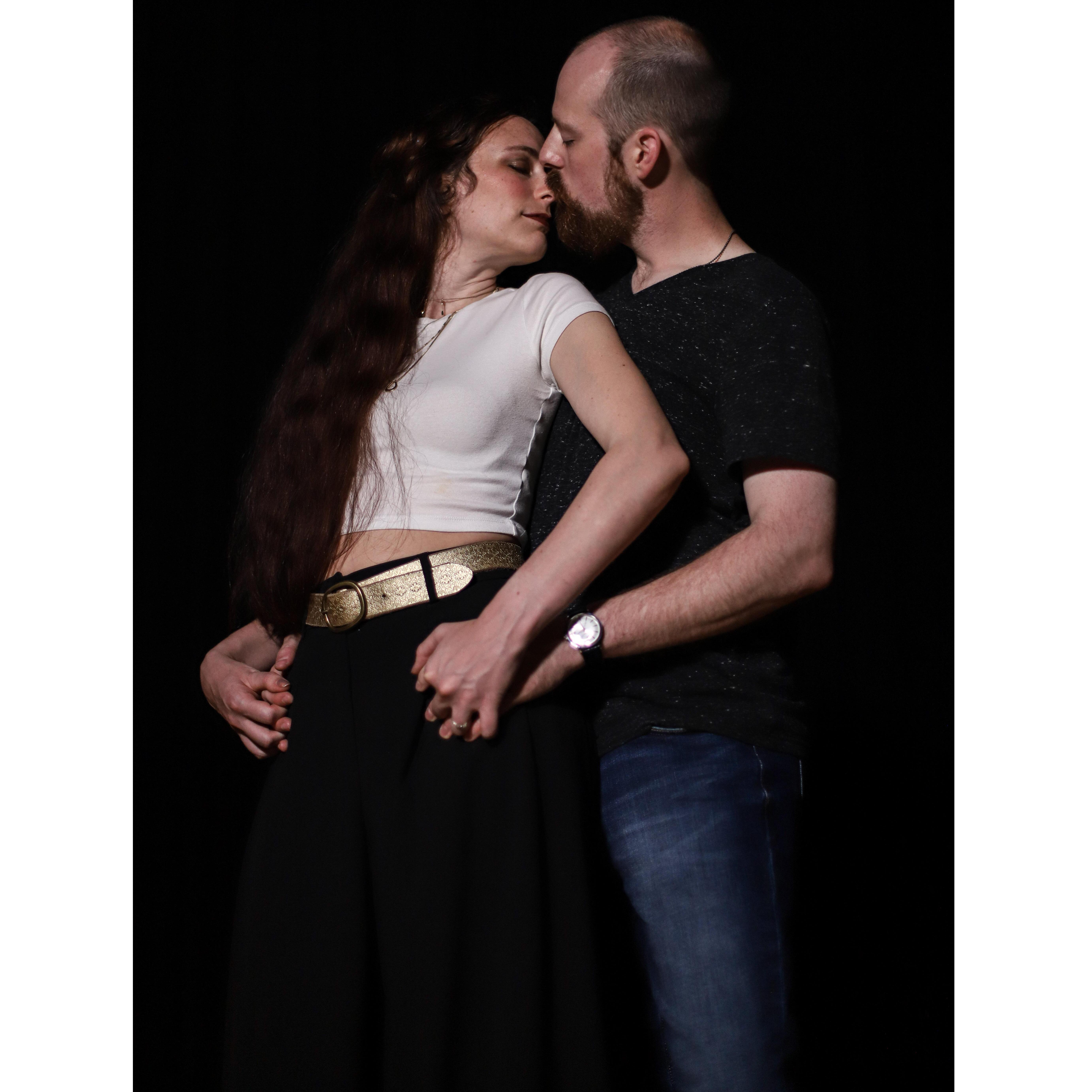 Kerri's favorite from the engagement shoot- this was taken on the Calhoun stage, where we met!