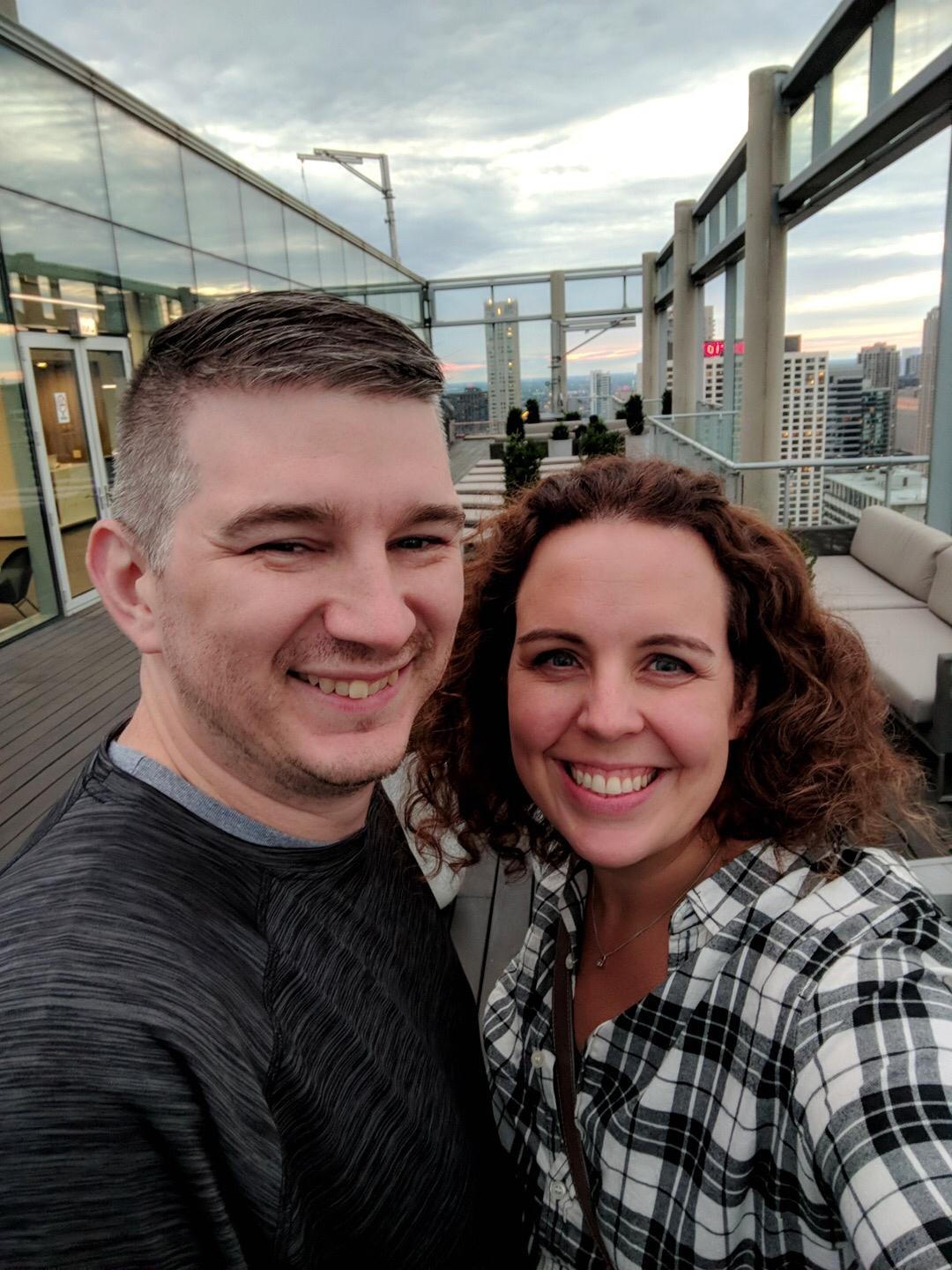 We lead a very exciting life together that includes many roof decks.