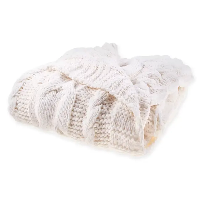 Bee & Willow™ Home Cable Knit Throw Blanket