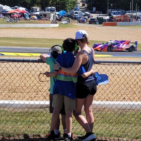 Steven was taking of picture of us while I was doing the same at the Petite Le Mans race.