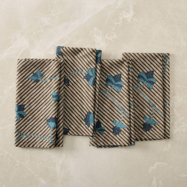 Arun Floral Napkin, Blue, Set of 4