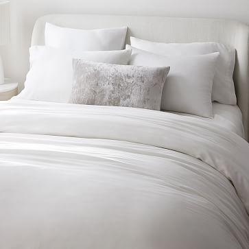 Silky TENCEL™ Duvet Cover & Shams (King, White)