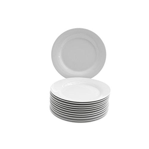 10 Strawberry Street CATERING-12-SALAD-W 7.5" Catering Plate (Set of 12), SALAD, White