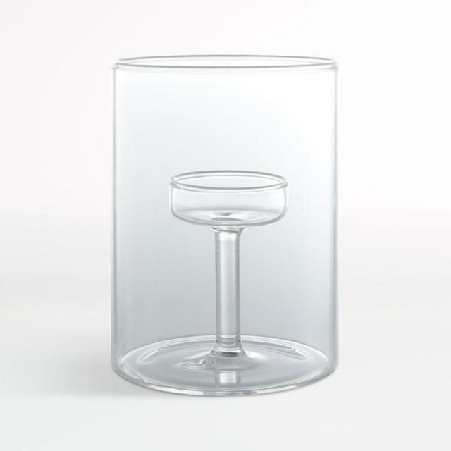 Elsa Medium Glass Tealight Candle Holder