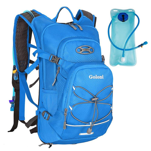 Hydration Backpack,Lightweight Hiking Backpack with 2L Water Bladder,Water Backpack for Biking, Running, Festival