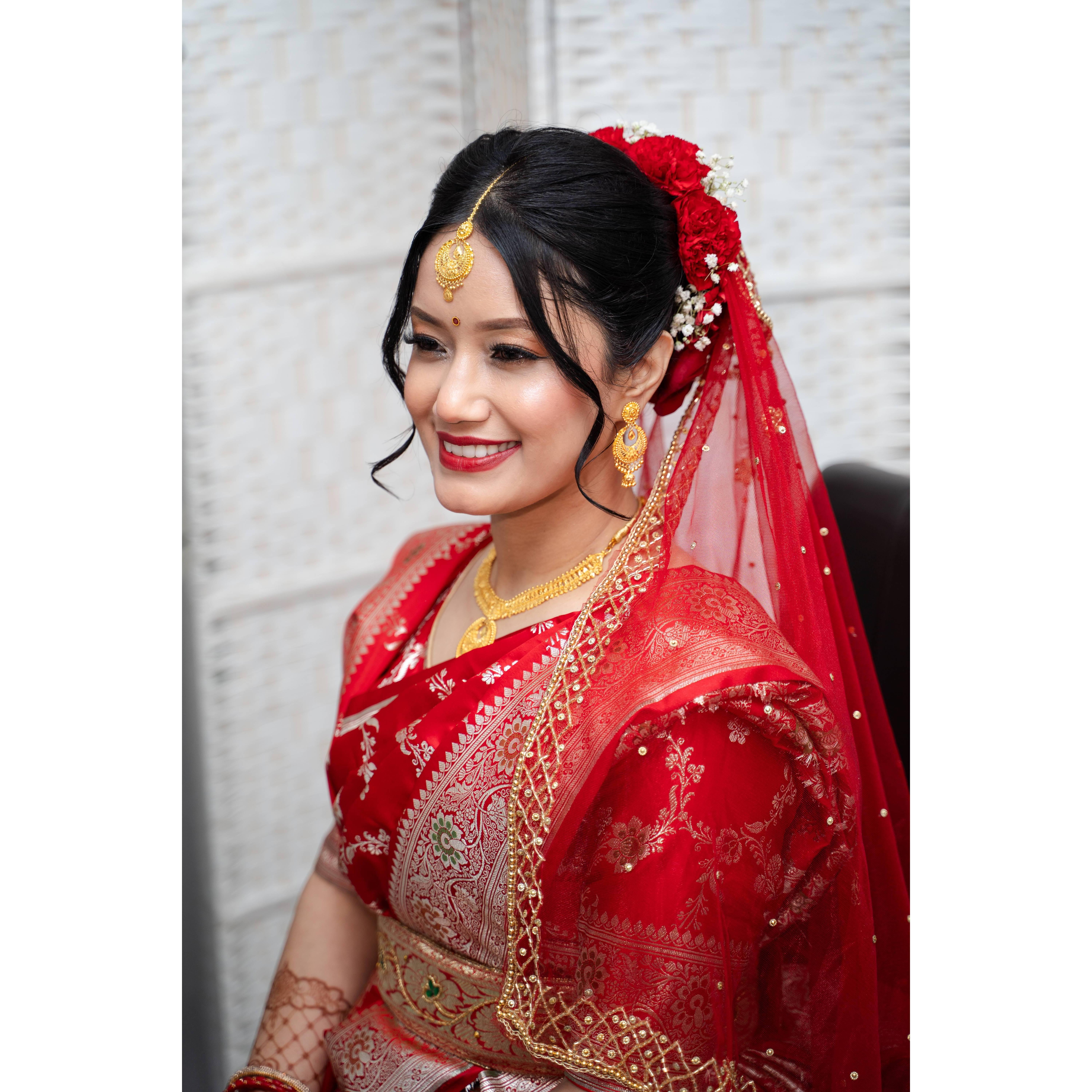Portrait shot before the Nepali ceremony