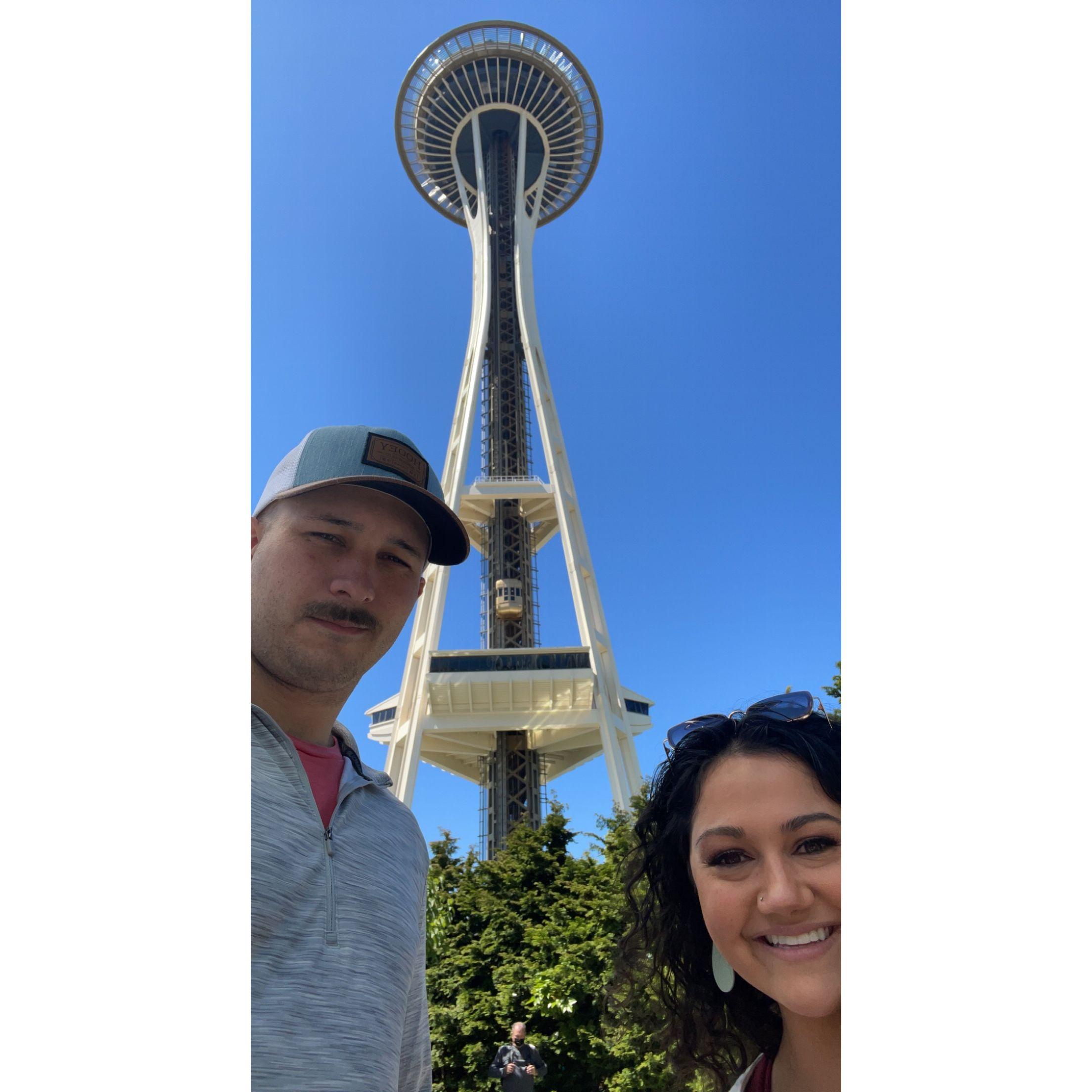 Our first vacation together. Space Needle in Seattle