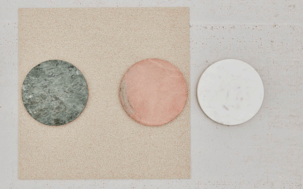 MARA MARBLE TRIVETS (Pink/Copper)