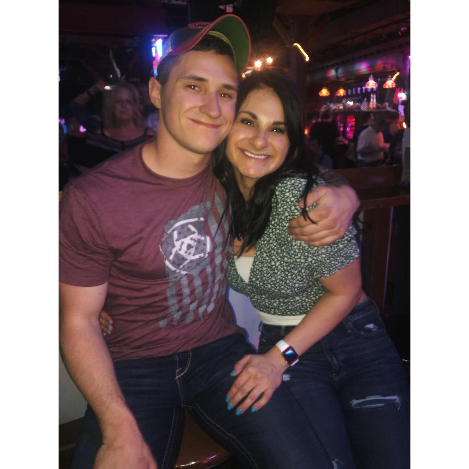 Back to where we first met... If you know us, you know this is our #1 favorite place to go for a night out! Bushwackers!