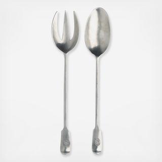 Antique Serving Fork & Spoon