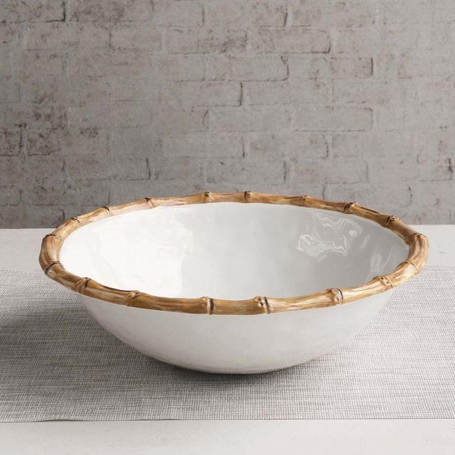 Bamboo Outdoor Melamine Cereal Bowl, Set Of 4 -8"