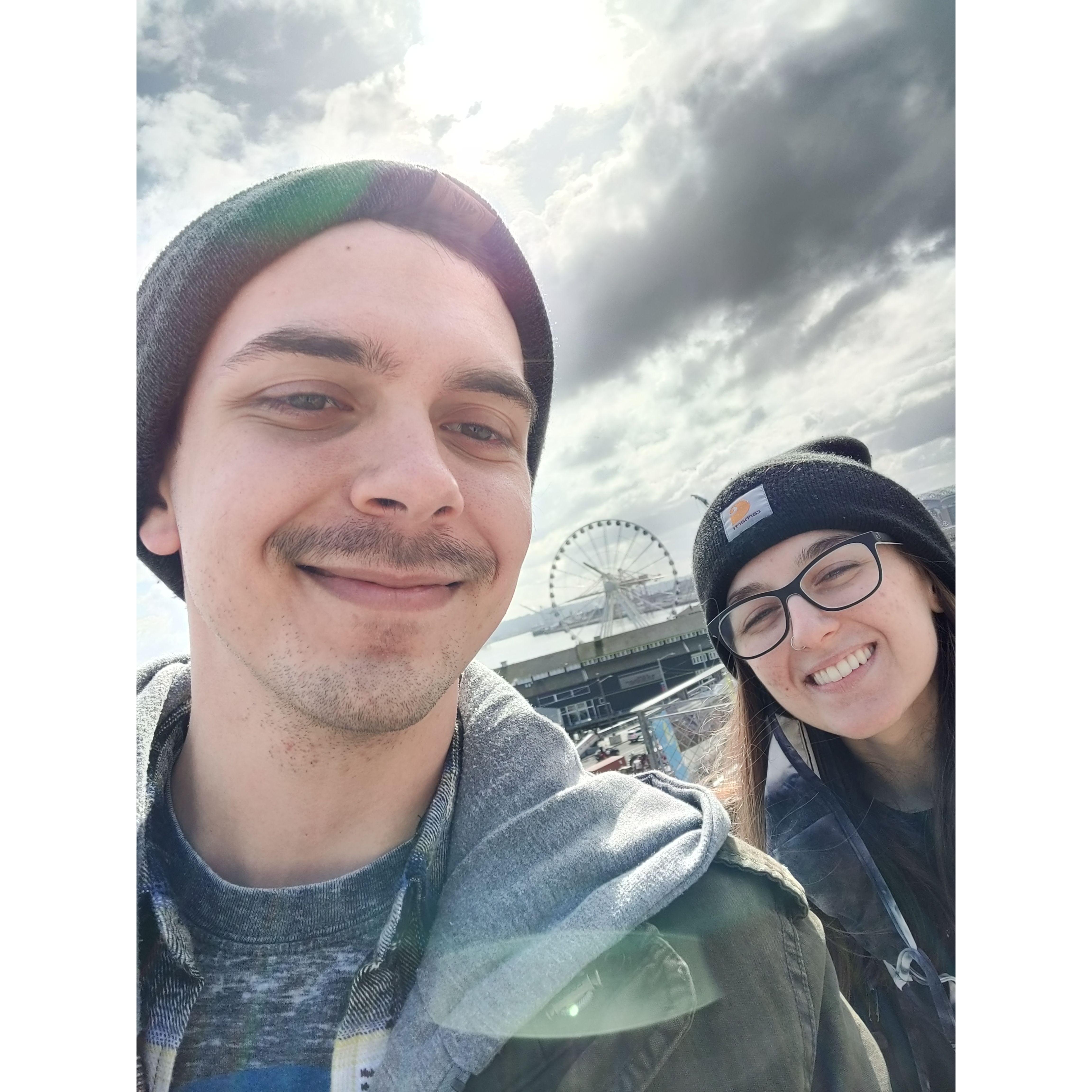 Our first vacation together in Seattle.