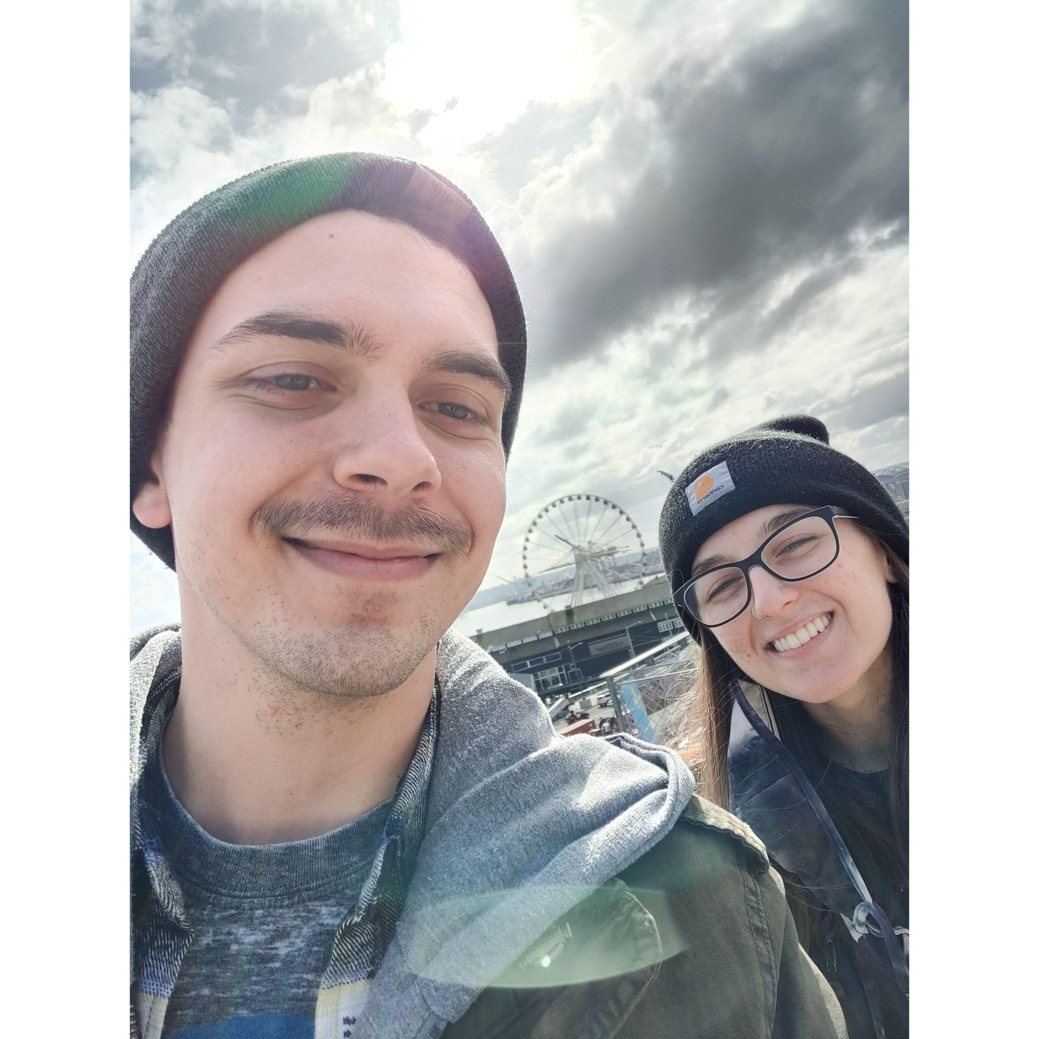 Our first vacation together in Seattle.