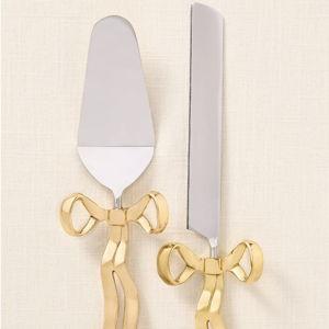 Benedita Stainless Steel Bow Cake Serve Set